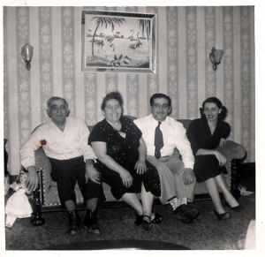 Paul and Bridget (Pelosi) Maulucci with their two children, Daniel (my grandfather) and Marie (Kennedy)